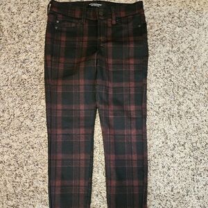 Liverpool Red and Black Plaid Pants